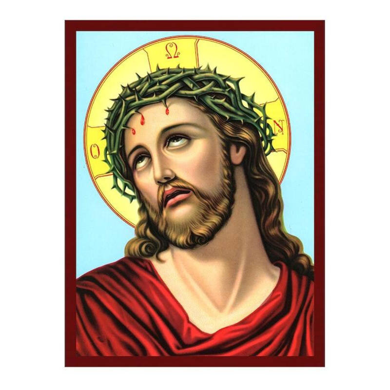 Εικόνα Ορθοδοξίας με περίγραμμα χρυσό σε ξύλο Φλαμουρίας  με  βάση Εικόνα Ιησούς Χριστός ο Νυμφίος, Χειροποίητη ελληνορθόδοξη εικόνα του Ιησού Χριστού, επιτοίχια πλάκα βυζαντινής τέχνης, χριστιανική διακόσμηση Διάσταση 50x40 cm (19,7 x 15,8 ίντσες)  INTRAEK-6543216724153