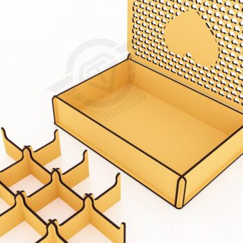 Intra απο ξύλο plywood 3mm-4mm πάχος - Διακοσμητικό κουτί δώρου Αρχεία  Cut Laser Δίασταση 250x175 cm INTRAFABR-119430901 - Image 6