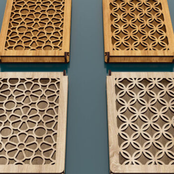 Intra απο ξύλο plywood 3mm-4mm πάχος - Διακοσμητικό κουτί δώρου Αρχεία Cut Laser Δίασταση 150x100 cm INTRAFABR-49944844 - Image 2