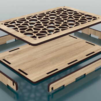 Intra απο ξύλο plywood 3mm-4mm πάχος - Διακοσμητικό κουτί δώρου Αρχεία Cut Laser Δίασταση 150x100 cm INTRAFABR-49944844 - Image 3