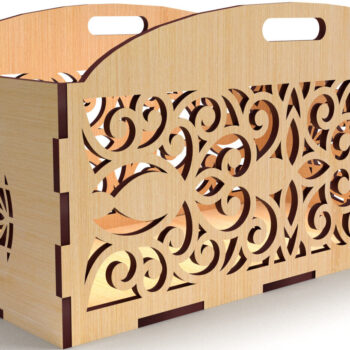 Intra απο ξύλο plywood 3mm-4mm πάχος - Διακοσμητικό κουτί δώρου Δίσκος κοπής με λέιζερ Δίασταση 15x15 cm INTRAFABR-83152438 - Image 2