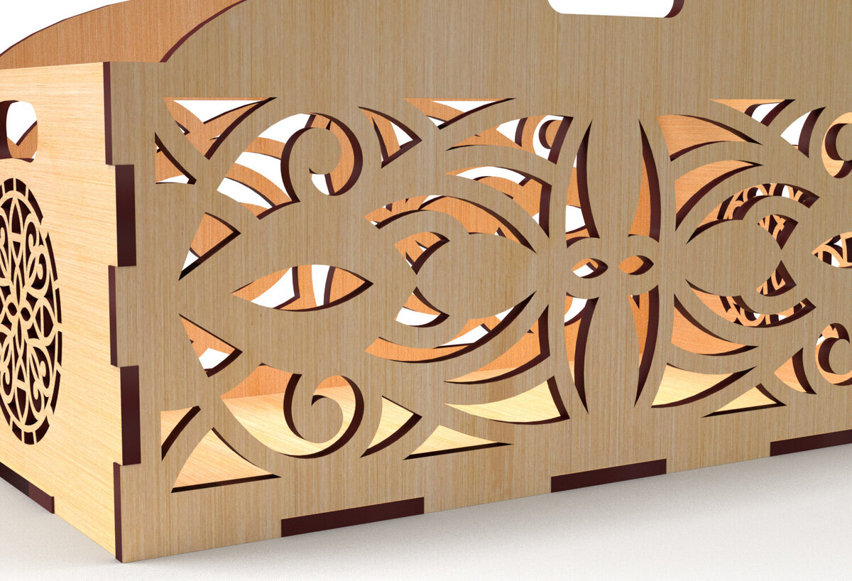 Intra απο ξύλο plywood 3mm-4mm πάχος - Διακοσμητικό κουτί δώρου Δίσκος κοπής με λέιζερ Δίασταση 15x15 cm INTRAFABR-83152376