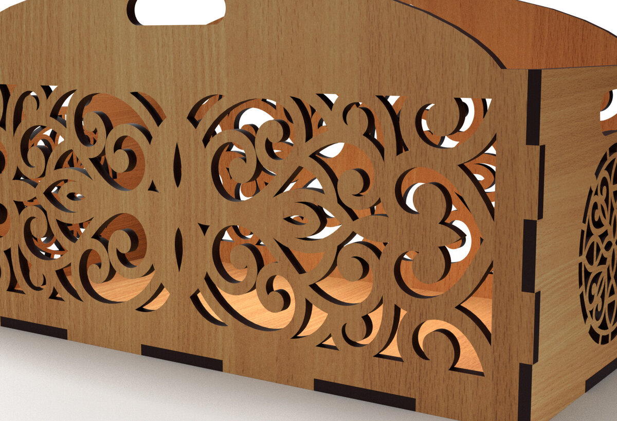 Intra απο ξύλο plywood 3mm-4mm πάχος - Διακοσμητικό κουτί δώρου Δίσκος κοπής με λέιζερ Δίασταση 15x15 cm INTRAFABR-83152408