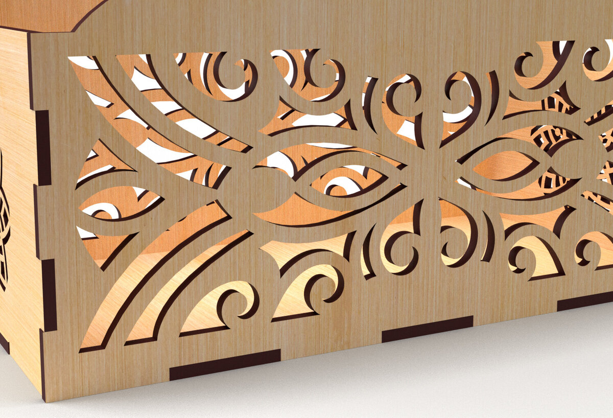 Intra απο ξύλο plywood 3mm-4mm πάχος - Διακοσμητικό κουτί δώρου Δίσκος κοπής με λέιζερ Δίασταση 15x15 cm INTRAFABR-83152415