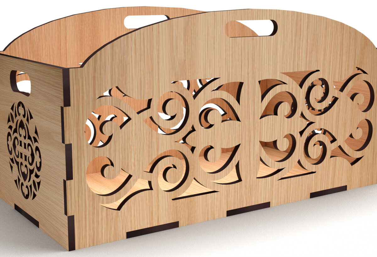 Intra απο ξύλο plywood 3mm-4mm πάχος - Διακοσμητικό κουτί δώρου Ξύλινο κουτί κοπής με λέιζερ Δίασταση 15x15 cm INTRAFABR-83158627