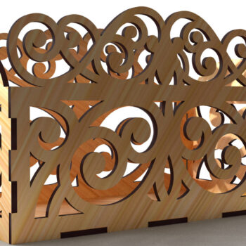 Intra απο ξύλο plywood 3mm-4mm πάχος - Διακοσμητικό κουτί δώρου Ξύλινο κουτί κοπής με λέιζερ Δίασταση 6x6 cm INTRAFABR-81434580 - Image 1