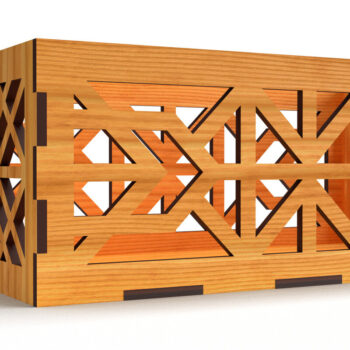 Intra απο ξύλο plywood 3mm-4mm πάχος - Διακοσμητικό κουτί δώρου Ξύλινο κουτί κοπής με λέιζερ Δίασταση 6x6 cm INTRAFABR-81440078 - Image 1