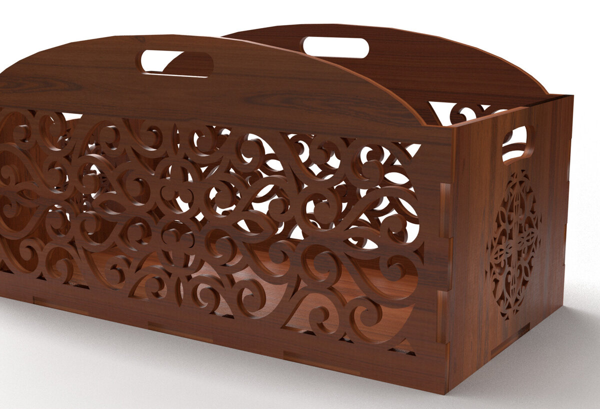 Intra απο ξύλο plywood 3mm-4mm πάχος - Διακοσμητικό κουτί δώρου Ξύλινο κουτί κοπής με λέιζερ Δίασταση 15x15 cm INTRAFABR-83158555