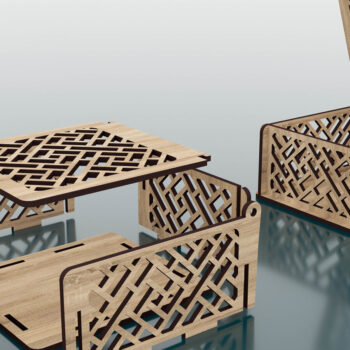 Intra απο ξύλο plywood 3mm-4mm πάχος - Διακοσμητικό κουτί δώρου Δίασταση 100x110 cm INTRAFABR-47241191 - Image 3