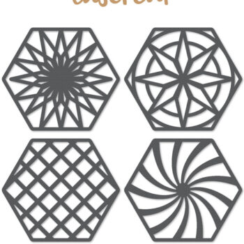 Intra απο ξύλο plywood 3mm-4mm πάχος - Διακοσμητικό εξάγωνο Lasercut Δίασταση 30x20 cm INTRAFABR-124537062 - Image 1