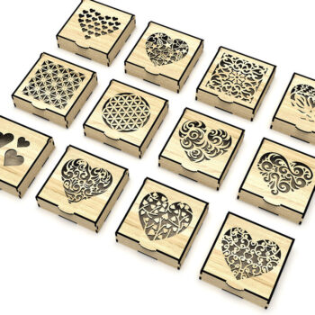 Intra απο ξύλο plywood 3mm-4mm πάχος - Διακοσμητικό κοσμηματοπωλείο κοπής με λέιζερ Δίασταση 20x20 cm INTRAFABR-108459666 - Image 3