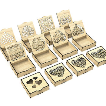 Intra απο ξύλο plywood 3mm-4mm πάχος - Διακοσμητικό κοσμηματοπωλείο κοπής με λέιζερ Δίασταση 20x20 cm INTRAFABR-108459666 - Image 4