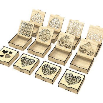 Intra απο ξύλο plywood 3mm-4mm πάχος - Διακοσμητικό κοσμηματοπωλείο κοπής με λέιζερ Δίασταση 20x20 cm INTRAFABR-108459666 - Image 5