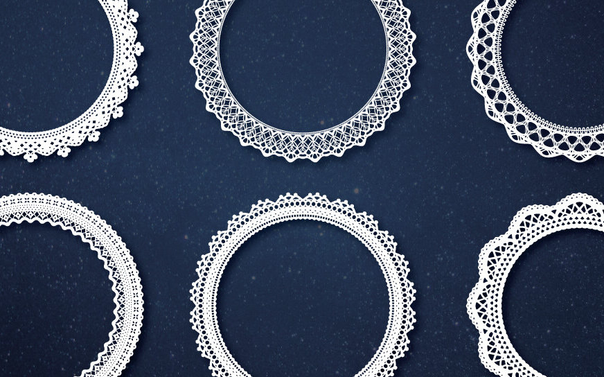 Intra απο ξύλο plywood 3mm-4mm πάχος - Διακοσμητικά κορνίζες από δαντέλα και περίπλοκος κύκλος δαντέλας Δίασταση 20x25 cm INTRAFABR-104301210