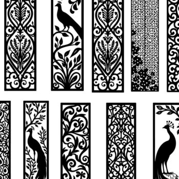 Intra απο ξύλο plywood 3mm-4mm πάχος - Διακοσμητικό Laser Cut Jali και Screen Pan Δίασταση 40x50 cm INTRAFABR-125249974 - Image 5