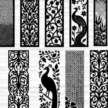 Intra απο ξύλο plywood 3mm-4mm πάχος - Διακοσμητικό Laser Cut Jali και Screen Pan Δίασταση 40x50 cm INTRAFABR-125247436 - Image 1