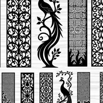 Intra απο ξύλο plywood 3mm-4mm πάχος - Διακοσμητικό Laser Cut Jali και Screen Pan Δίασταση 40x50 cm INTRAFABR-125247588 - Image 1