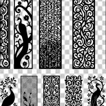 Intra απο ξύλο plywood 3mm-4mm πάχος - Διακοσμητικό Laser Cut Jali και Screen Pan Δίασταση 40x50 cm INTRAFABR-125247586 - Image 1