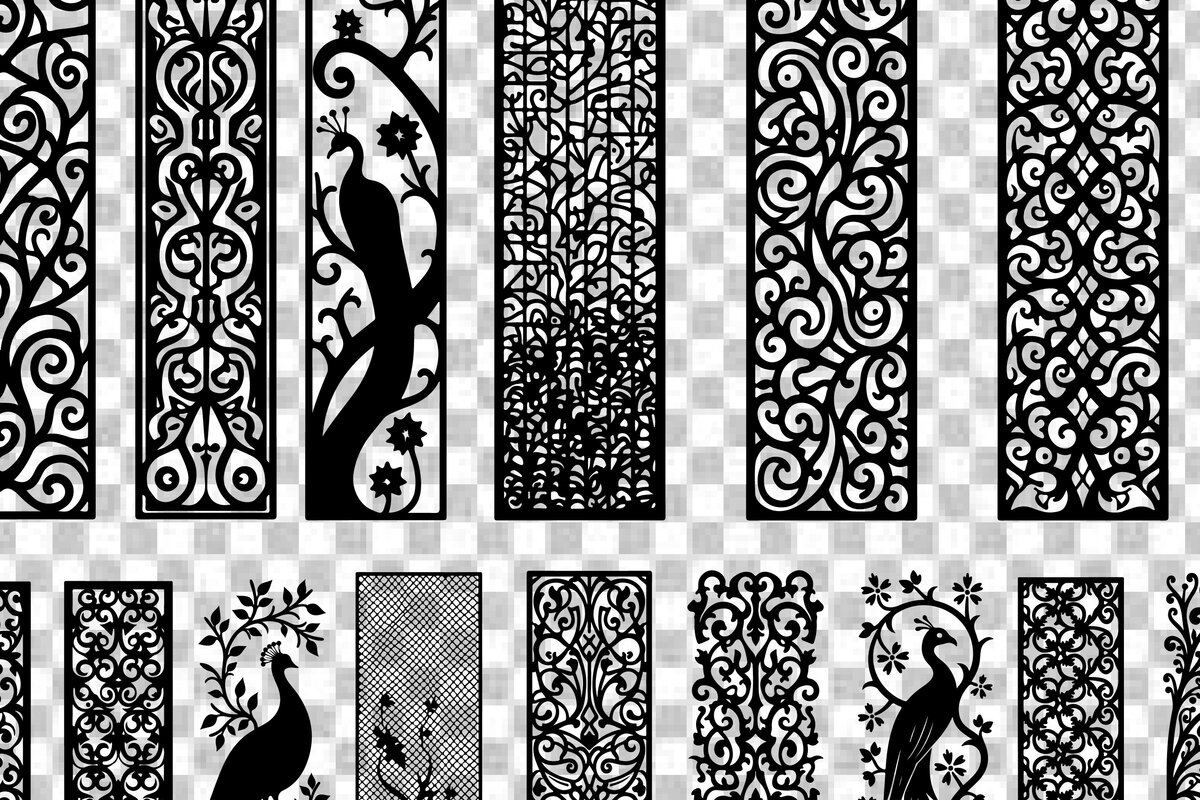 Intra απο ξύλο plywood 3mm-4mm πάχος - Διακοσμητικό Laser Cut Jali και Screen Pan Δίασταση 40x50 cm INTRAFABR-125247586