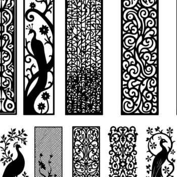 Intra απο ξύλο plywood 3mm-4mm πάχος - Διακοσμητικό Laser Cut Jali και Screen Pan Δίασταση 40x50 cm INTRAFABR-125247586 - Image 3