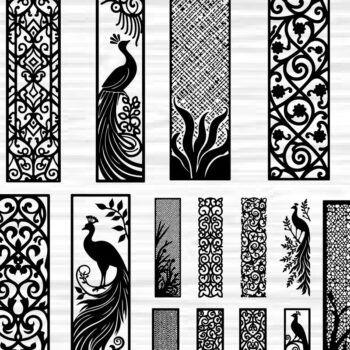 Intra απο ξύλο plywood 3mm-4mm πάχος - Διακοσμητικό Laser Cut Jali και Screen Pan Δίασταση 40x50 cm INTRAFABR-125249403 - Image 1