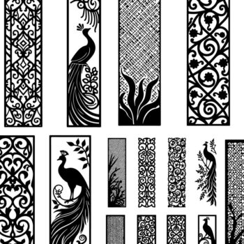 Intra απο ξύλο plywood 3mm-4mm πάχος - Διακοσμητικό Laser Cut Jali και Screen Pan Δίασταση 40x50 cm INTRAFABR-125249403 - Image 2