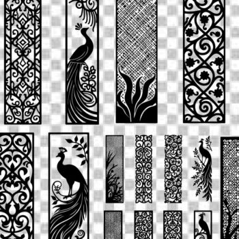 Intra απο ξύλο plywood 3mm-4mm πάχος - Διακοσμητικό Laser Cut Jali και Screen Pan Δίασταση 40x50 cm INTRAFABR-125249403 - Image 7