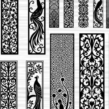 Intra απο ξύλο plywood 3mm-4mm πάχος - Διακοσμητικό Laser Cut Jali και Screen Pan Δίασταση 40x50 cm INTRAFABR-125249506 - Image 1