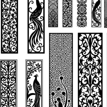 Intra απο ξύλο plywood 3mm-4mm πάχος - Διακοσμητικό Laser Cut Jali και Screen Pan Δίασταση 40x50 cm INTRAFABR-125249506 - Image 3