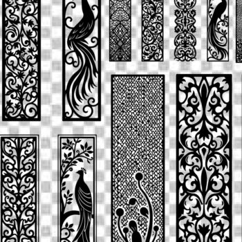 Intra απο ξύλο plywood 3mm-4mm πάχος - Διακοσμητικό Laser Cut Jali και Screen Pan Δίασταση 40x50 cm INTRAFABR-125249506 - Image 4