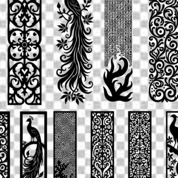 Intra απο ξύλο plywood 3mm-4mm πάχος - Διακοσμητικό Laser Cut Jali και Screen Pan Δίασταση 40x50 cm INTRAFABR-125249538 - Image 4