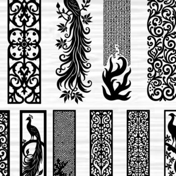 Intra απο ξύλο plywood 3mm-4mm πάχος - Διακοσμητικό Laser Cut Jali και Screen Pan Δίασταση 40x50 cm INTRAFABR-125249972 - Image 1