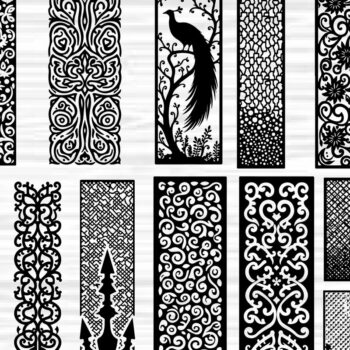 Intra απο ξύλο plywood 3mm-4mm πάχος - Διακοσμητικό Laser Cut Jali και Screen Pan Δίασταση 40x50 cm INTRAFABR-125247298 - Image 1