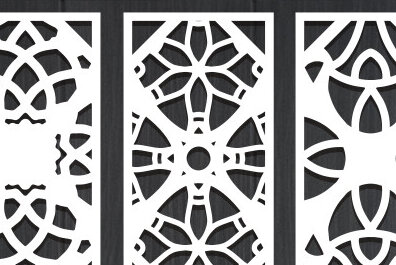 Intra απο ξύλο plywood 3mm-4mm πάχος - Διακοσμητικό πάνελ κοπής με λέιζερ  Δίασταση 20x20 cm INTRAFABR-95040529