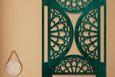 Intra απο ξύλο plywood 3mm-4mm πάχος - Διακοσμητικό πάνελ κοπής με λέιζερ  Δίασταση 20x20 cm INTRAFABR-92545322