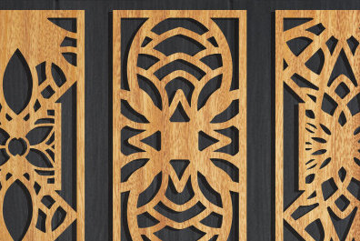 Intra απο ξύλο plywood 3mm-4mm πάχος - Διακοσμητικό πάνελ κοπής με λέιζερ  Δίασταση 20x20 cm INTRAFABR-95112981