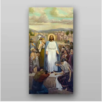 Εικόνα Ορθοδοξίας με περίγραμμα χρυσό σε ξύλο Φλαμουρίας  με  βάση Εικόνα του Ιησού Χριστού - Χειροποίητη Ελληνορθόδοξη , Κρεμαστή πλάκα βυζαντινής τέχνης, χριστιανική τέχνη Διάσταση 15x11 cm (5,9 x 4,3 ίντσες) INTRAEK-2983 - Image 1