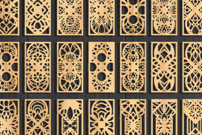 Intra απο ξύλο plywood 3mm-4mm πάχος - Διακοσμητικό πάνελ κοπής με λέιζερ  πακέτο Δίασταση 20x20 cm INTRAFABR-95352852