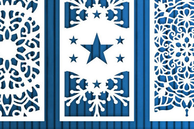 Intra απο ξύλο plywood 3mm-4mm πάχος - Διακοσμητικό πάνελ κοπής με λέιζερ διακόσμηση τοίχου Δίασταση 30x20 cm INTRAFABR-70776699