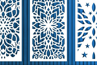 Intra απο ξύλο plywood 3mm-4mm πάχος - Διακοσμητικό πάνελ κοπής με λέιζερ διακόσμηση τοίχου Δίασταση 30x20 cm INTRAFABR-70776738