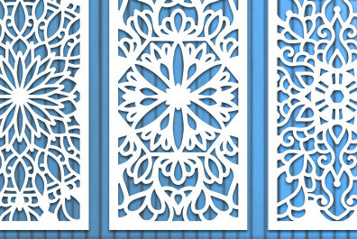 Intra απο ξύλο plywood 3mm-4mm πάχος - Διακοσμητικό πάνελ κοπής με λέιζερ διακόσμηση τοίχου Δίασταση 30x20 cm INTRAFABR-70776665