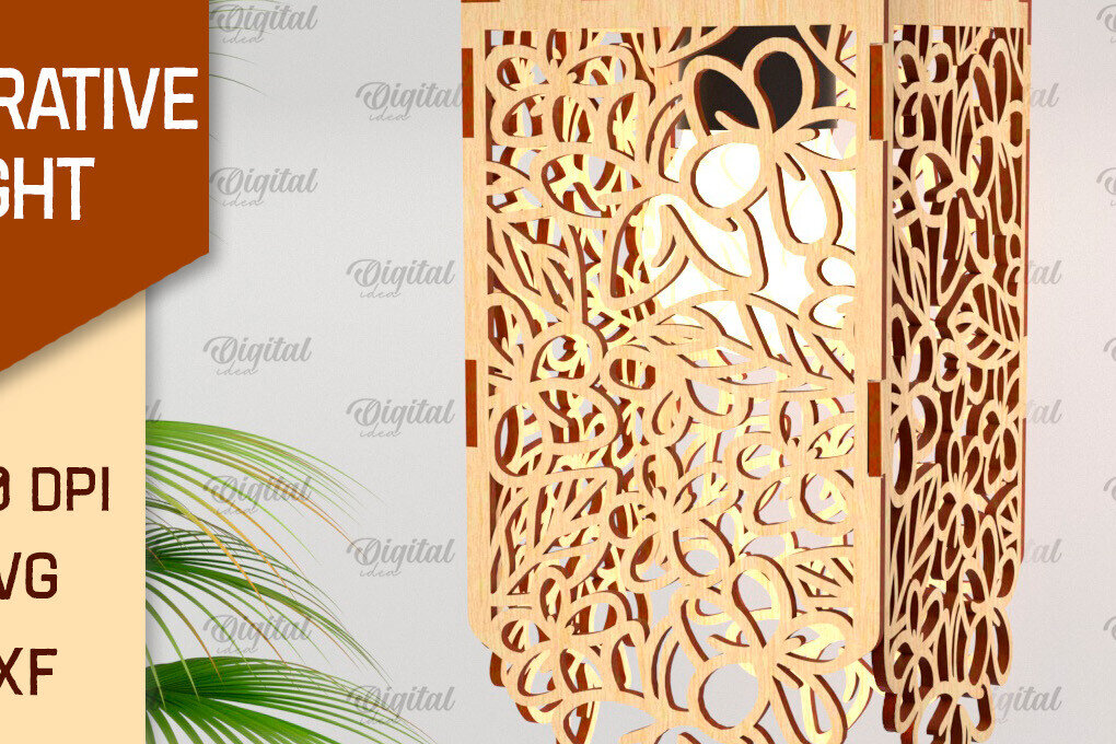 Intra απο ξύλο plywood 3mm-4mm πάχος - Διακοσμητική ελαφριά . Ξύλινο Φωτιστικό Δίασταση 30x20 cm INTRAFABR-103468421