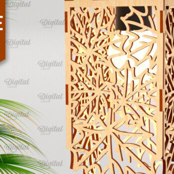Intra απο ξύλο plywood 3mm-4mm πάχος - Διακοσμητική ελαφριά . Ξύλινο Φωτιστικό Δίασταση 30x20 cm INTRAFABR-103468499 - Image 1