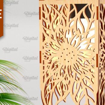 Intra απο ξύλο plywood 3mm-4mm πάχος - Διακοσμητική ελαφριά . Ξύλινο Φωτιστικό Δίασταση 30x20 cm INTRAFABR-103468558 - Image 1