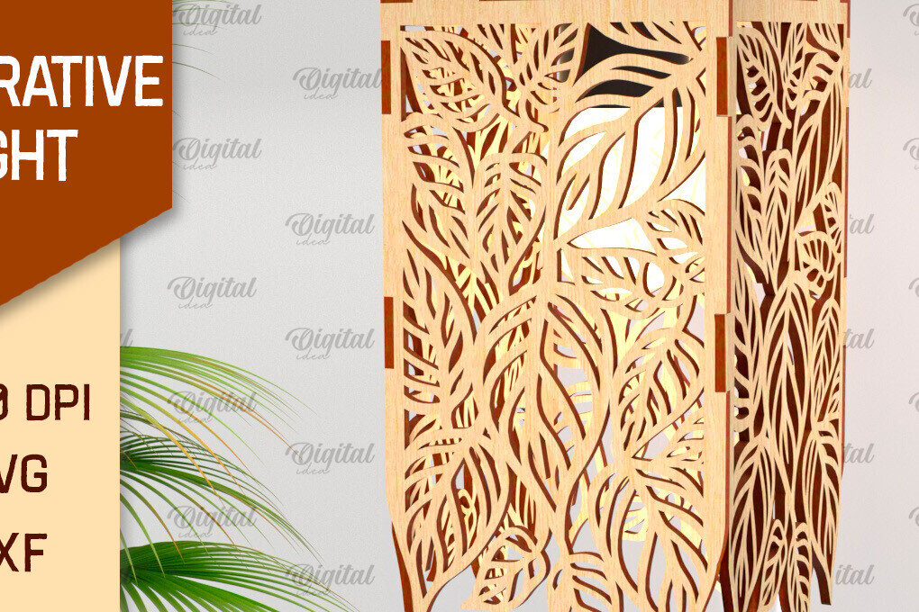 Intra απο ξύλο plywood 3mm-4mm πάχος - Διακοσμητική ελαφριά . Ξύλινο Φωτιστικό Δίασταση 30x20 cm INTRAFABR-103468597