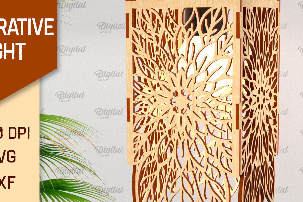 Intra απο ξύλο plywood 3mm-4mm πάχος - Διακοσμητική ελαφριά . Ξύλινο Φωτιστικό Δίασταση 30x20 cm INTRAFABR-103468348