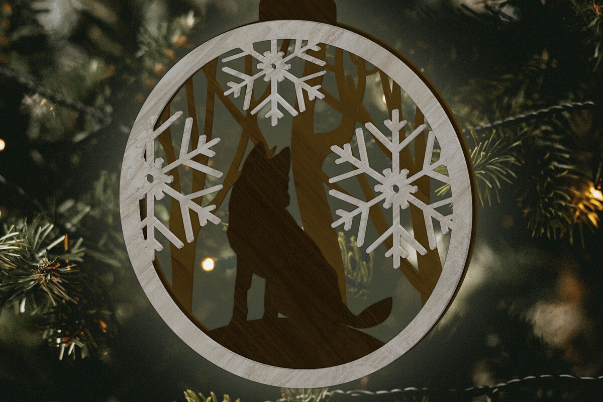 Intra απο ξύλο plywood 3mm-4mm πάχος - Διακοσμητικό στολίδι, Παιχνίδι Χριστουγεννιάτικου Δέντρου Δίασταση 4x4 cm INTRAFABR-85734079