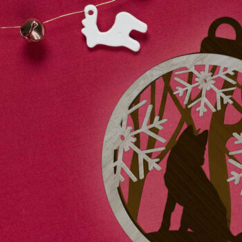 Intra απο ξύλο plywood 3mm-4mm πάχος - Διακοσμητικό στολίδι, Παιχνίδι Χριστουγεννιάτικου Δέντρου Δίασταση 4x4 cm INTRAFABR-85734079 - Image 2