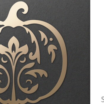 Intra απο ξύλο plywood 3mm-4mm πάχος - Διακοσμητικό περίτεχνο κομμένο  κολοκύθας  Δίασταση 30x20 cm INTRAFABR-81423228 - Image 1