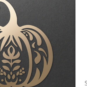 Intra απο ξύλο plywood 3mm-4mm πάχος - Διακοσμητικό περίτεχνο κομμένο  κολοκύθας  Δίασταση 30x20 cm INTRAFABR-81424080